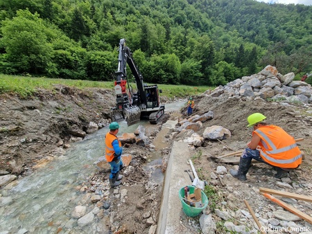 Sanacijska obnova vodotokov in hudournikov po poplavah (3)